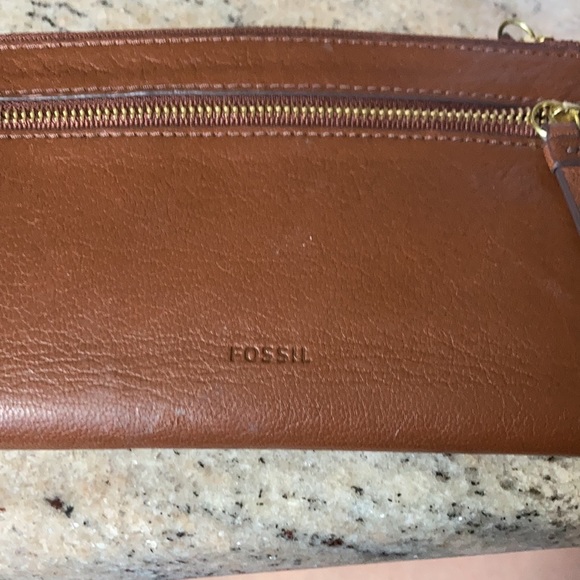 Fossil Wallet - brown length of a checkbook - Picture 4 of 4